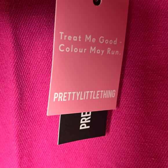 Pretty Little Thing Micro Mini Denim Skirt Pink 2 - Picture 5 of 9